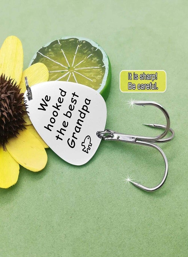 Baipilu for Grandpa Papa Grandfather Gift from Granddaughter Grandson We Hooked The Best Grandpa Fishing Lure Fisherman Present for Christmas Birthday from Grandchildren - Image 5