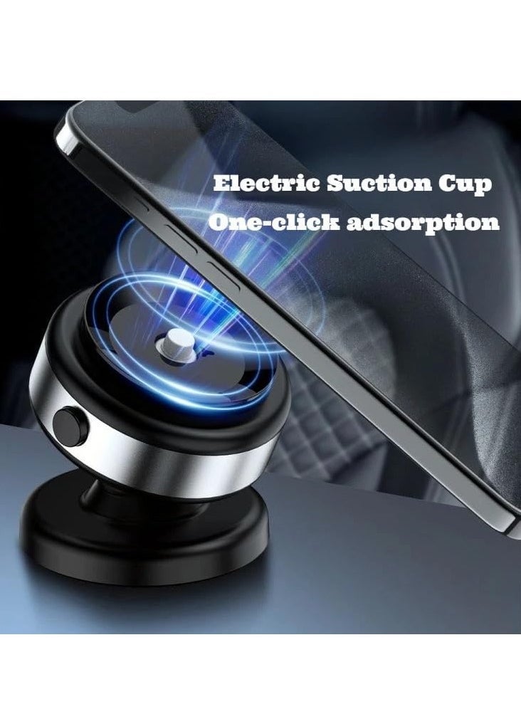ELTRAZONE Wireless Vacuum Suction Magnetic Car Phone Holder with 360° Rotation – Multi-Functional Secure Car Mount (Black) - Image 4