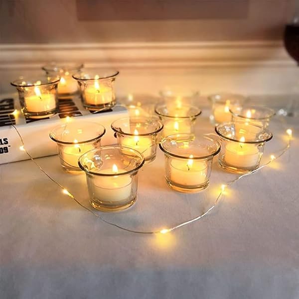 Scentora Gifts Scented CandleGlass Cup Candles Unscented Decorative Candles for Home Parties and Special Occasions LongLasting Burn for Home Office Pack4 Rose Vanilla LavenderJasmine  - Image 1
