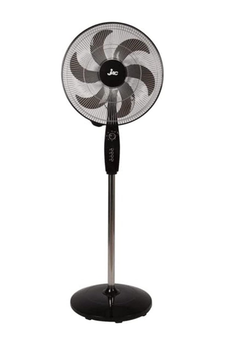 Jac Jack Stand Fan, 18 Inch, 6 Blades, NGSF-1838 - Black 
