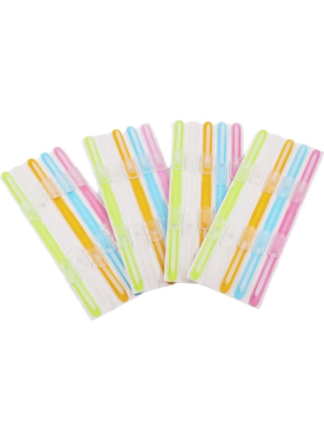 Tianshun Binding Clip Strip Binding Clip Student Handmade Diy Loose-Leaf Notebook Office Stationery 2-Hole Puncher Two-Hole Binding Clip Strip Puncher Punch Machine Binding Colorful Plastic Binding Cl - Image 1