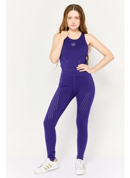 adidas By Stella McCartney Women Sportswear Fit Sleeveless Outdoor Jumpsuits, Blue  - Image 1