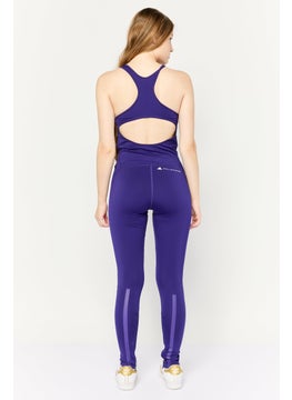 adidas By Stella McCartney Women Sportswear Fit Sleeveless Outdoor Jumpsuits, Blue  - Image 4