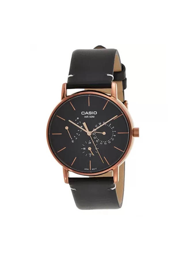 CASIO Leather Analog Watch MTP-E320RL-1EVDF - Image 1