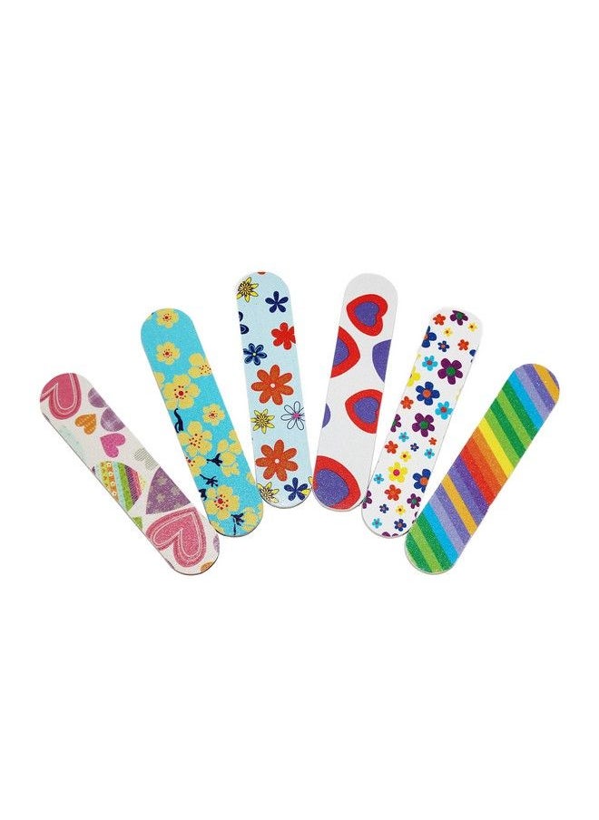 ZMOI - (1 Dozen) Colorful Girly Mini Emery Board Nail Files - Image 1