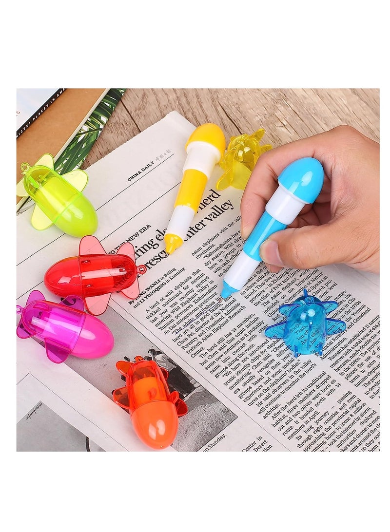 SYOSI 30 Pcs Aircraft Ballpoint Pen, Cute Cartoon Retractable Ball Pen Mini Pens Plane Gel Ink Pens Novelty Ballpoint Pen Writing Pens Toys for Office School Supplies Students Children Gift - Image 3