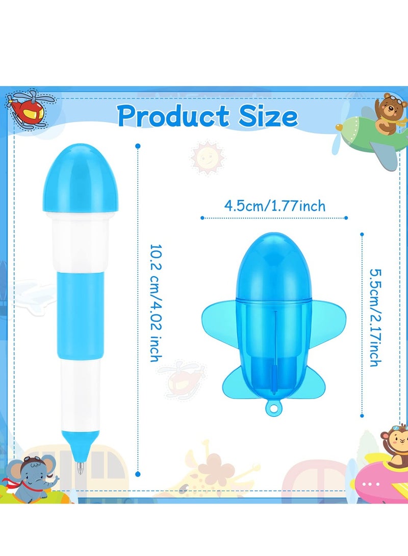 SYOSI 30 Pcs Aircraft Ballpoint Pen, Cute Cartoon Retractable Ball Pen Mini Pens Plane Gel Ink Pens Novelty Ballpoint Pen Writing Pens Toys for Office School Supplies Students Children Gift - Image 4