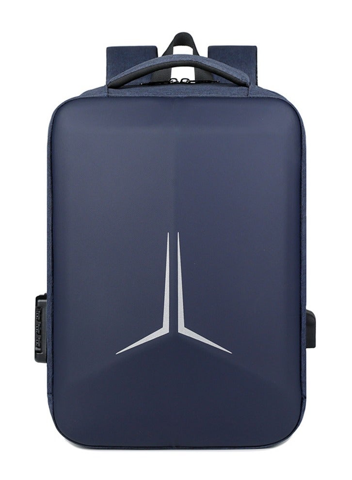 Captaintech Laptop Backpack, Waterproof Business Travel Computer Bag, Gaming Laptop Bag with USB Charging Port (Blue) - Image 1