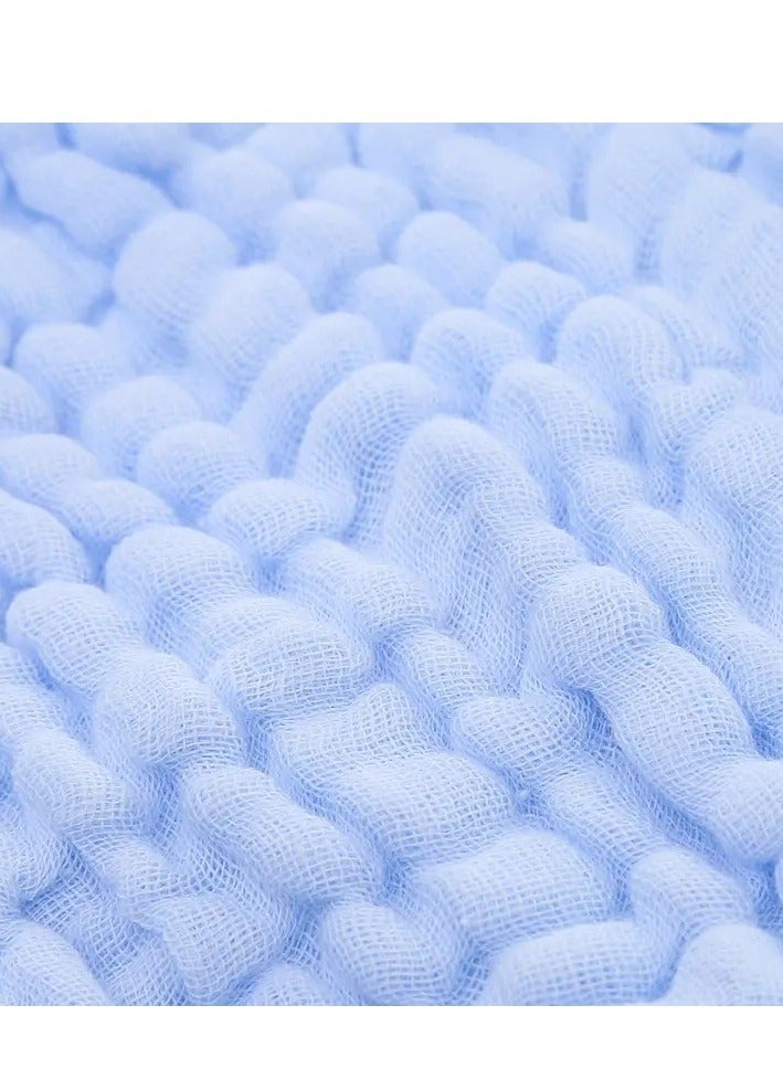 Little tots 5pcs Soft & Absorbent 6-Layer Muslin Cotton Baby Washcloths - Perfect For Sensitive Skin & Baby Registry Shower Assorted Color  - Image 4