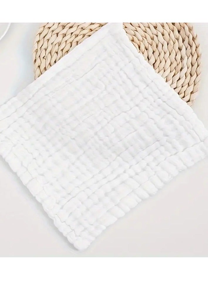 Little tots 5pcs Soft & Absorbent 6-Layer Muslin Cotton Baby Washcloths - Perfect For Sensitive Skin & Baby Registry Shower Assorted Color  - Image 5