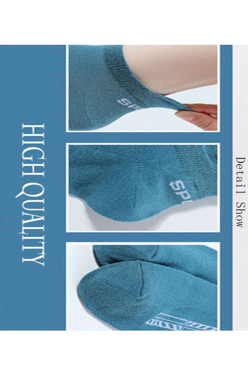 Mens Athletic Socks (5-Pack) - Low Cut, Sweat-Wicking, Odour-Resistant, All-Season Comfort - Ideal for Active Lifestyles, Running  Everyday Wear - Image 3