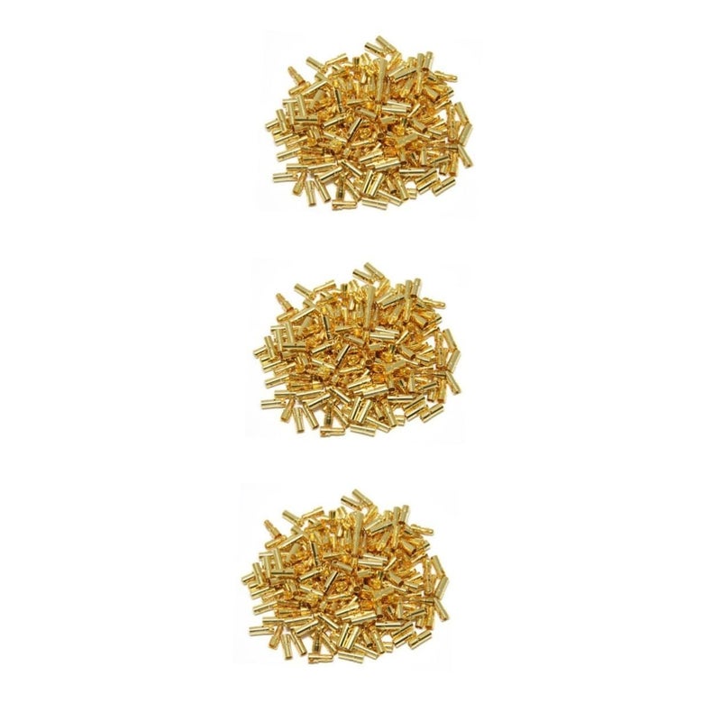 Gold Plated Banana Connector Plugs 150 Pairs Male Female Low Resistance - Image 1