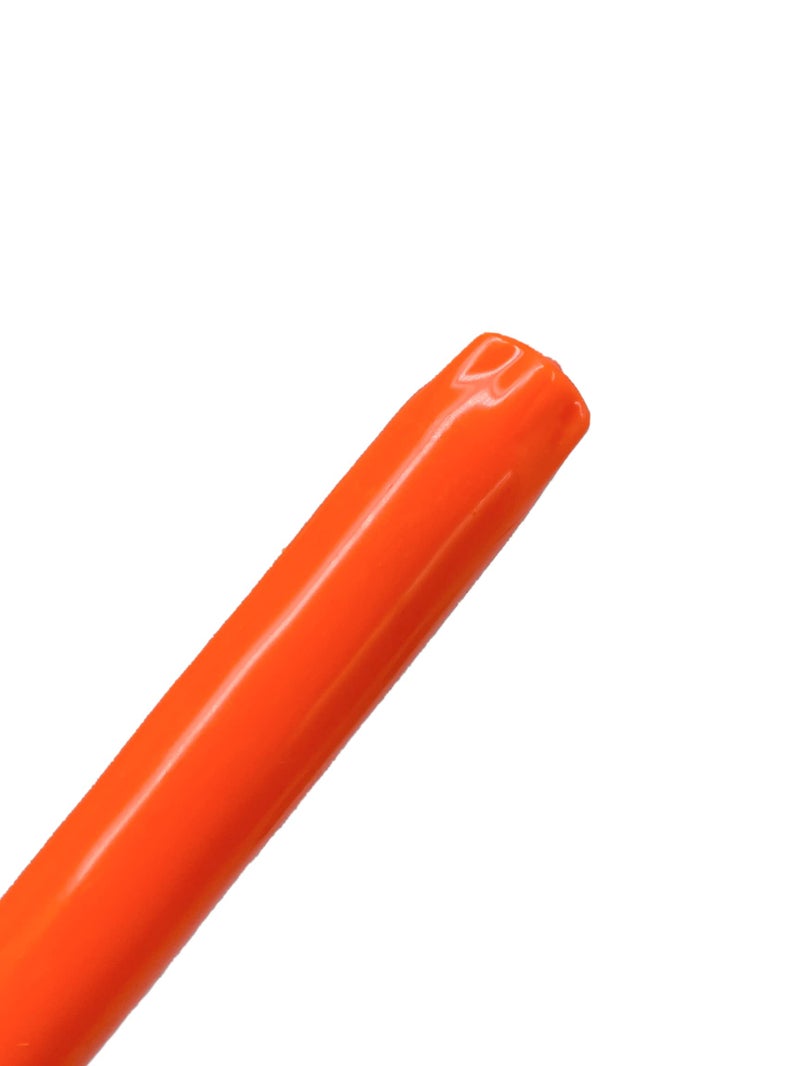 D'light Online Elegant Unscented 12" Orange Taper Candles Premium Quality Hand-Dipped Tapered Candles, Dripless and Smokeless - Set of 12 Individually Wrapped (12 Inch, Orange) - Image 3