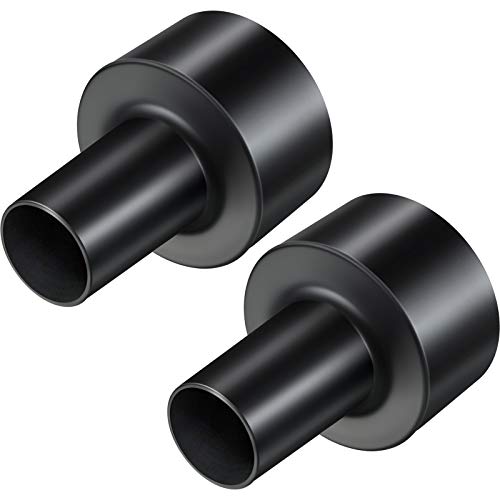 Honoson 2 Pieces 2-1/2-inch to 1-1/4-inch Universal Vacuum Hose Adapters Compatible with Shop-vac Dry Wet Black Vacuum Cleaner Adapter Replacement Accessories - Image 1