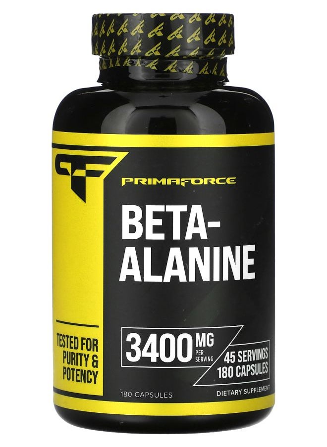 Primaforce BetaAlanine 3400 mg 180 Capsules (850 mg per Capsule) 