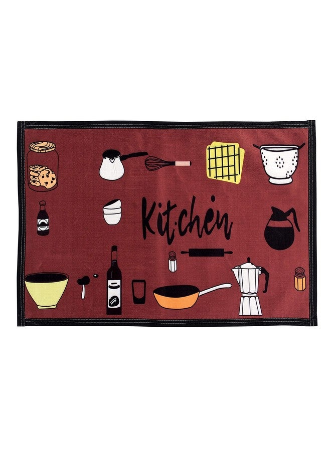 AAZEEM Kitchen Floor Mat & Runner with Anti Skid Backing, Set of 2 (40 x 120 & 40 x 60 cm) - Image 3
