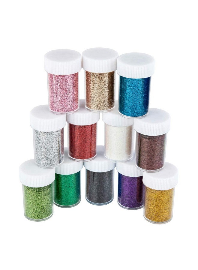 TORC Fine Glitter Set 12 Colors, Extra Fine Glitter Powder for Crafts Resin Projects, Craft Glitter for Epoxy Resin, Nail Face Hair Body Makeup Slime Glitter Bulk, Christmas Glitter Tumbler Crafts - Image 4