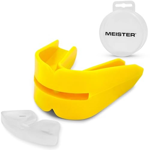 Meister Moldable Double Mouthguard wCase Yellow - Image 3