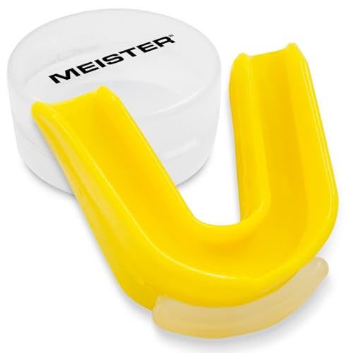 Meister Moldable Double Mouthguard wCase Yellow - Image 1