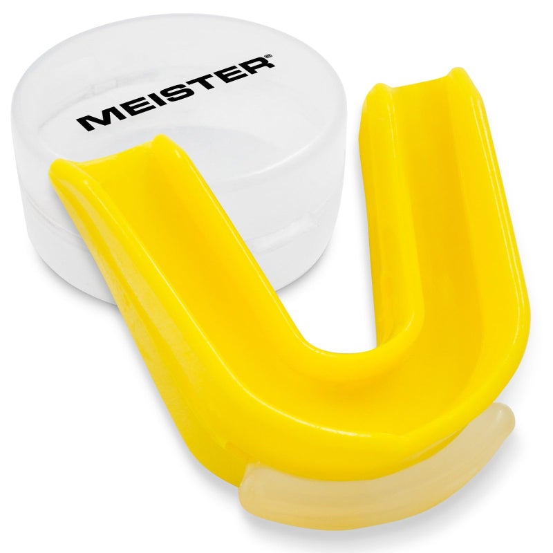 Meister Moldable Double Mouthguard wCase Yellow - Image 2