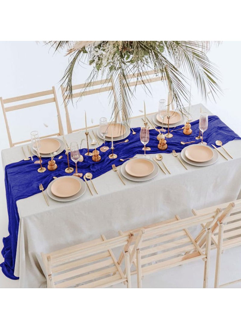 bbet Table Runner Chessian Tablecloth for Wedding Reception Bridal Shower Party Decoration Table Centerpiece 90*300CM - Image 2