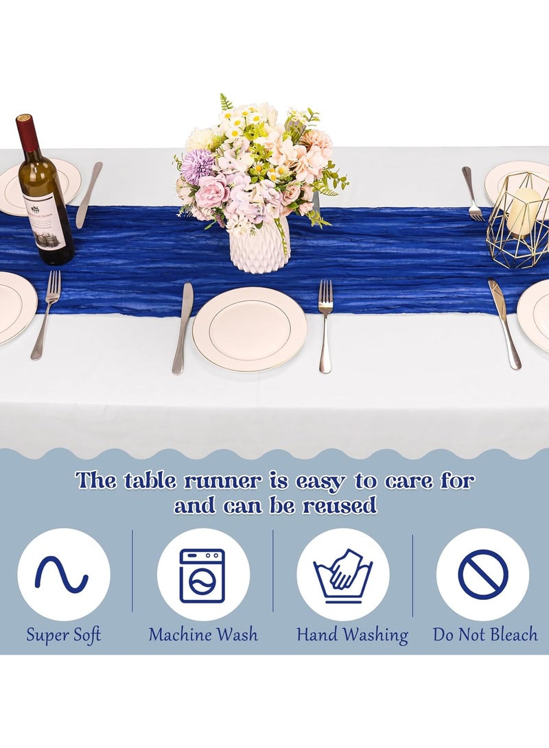 bbet Table Runner Chessian Tablecloth for Wedding Reception Bridal Shower Party Decoration Table Centerpiece 90*300CM - Image 3