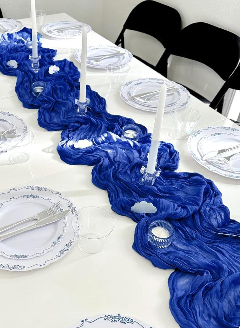 bbet Table Runner Chessian Tablecloth for Wedding Reception Bridal Shower Party Decoration Table Centerpiece 90*300CM - Image 4
