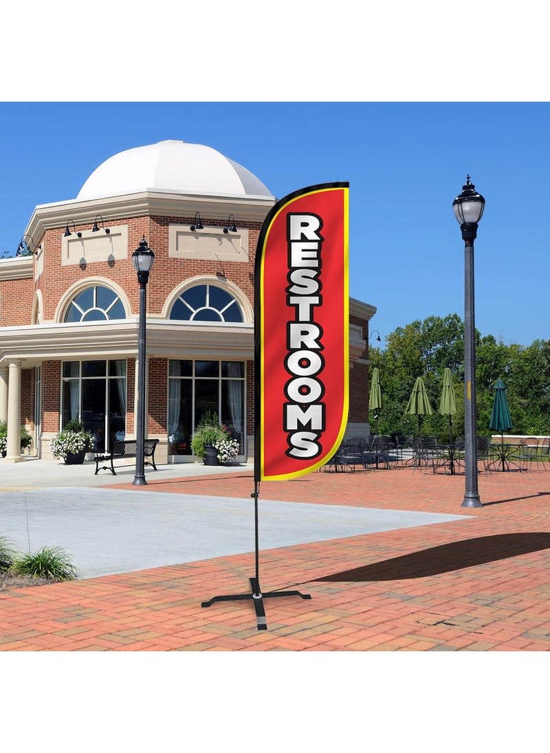LookOurWay LookOurWay Feather Flag Events Complete Set with Poles and XStand Base 5Feet  - Image 5