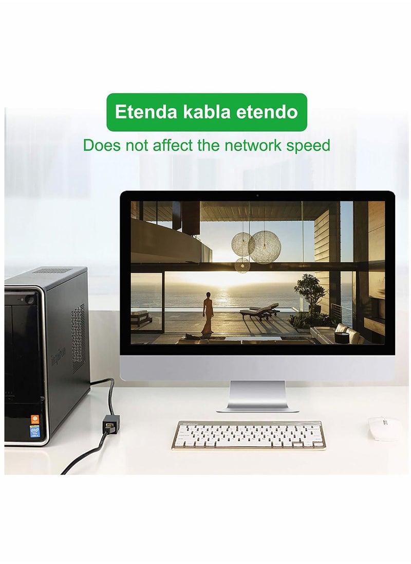 ماركة غير محددة - 6 قطعة محول شبكة RJ45 إيثرنت LAN أنثى إلى أنثى متوافق مع موصل محول إيثرنت Cat7 Cat6 Cat5e Cat5 لمفتاح جهاز التوجيه TV PC - Image 1