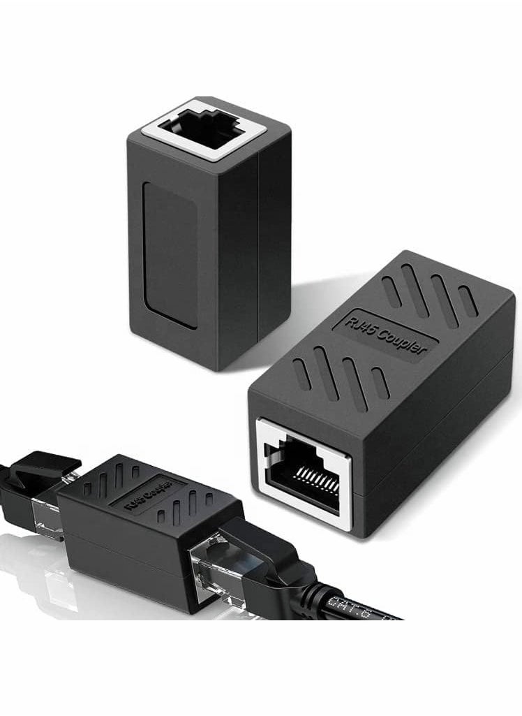 ماركة غير محددة - 6 قطعة محول شبكة RJ45 إيثرنت LAN أنثى إلى أنثى متوافق مع موصل محول إيثرنت Cat7 Cat6 Cat5e Cat5 لمفتاح جهاز التوجيه TV PC - Image 1