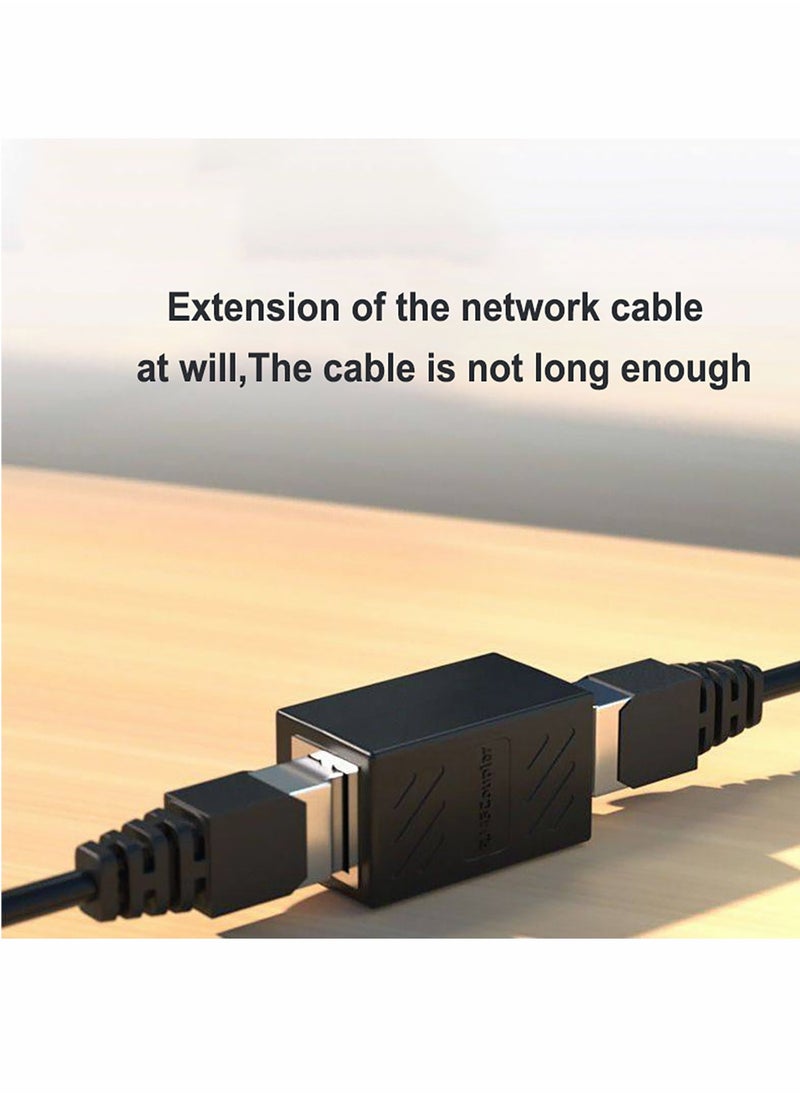 ماركة غير محددة - 6 قطعة محول شبكة RJ45 إيثرنت LAN أنثى إلى أنثى متوافق مع موصل محول إيثرنت Cat7 Cat6 Cat5e Cat5 لمفتاح جهاز التوجيه TV PC - Image 1