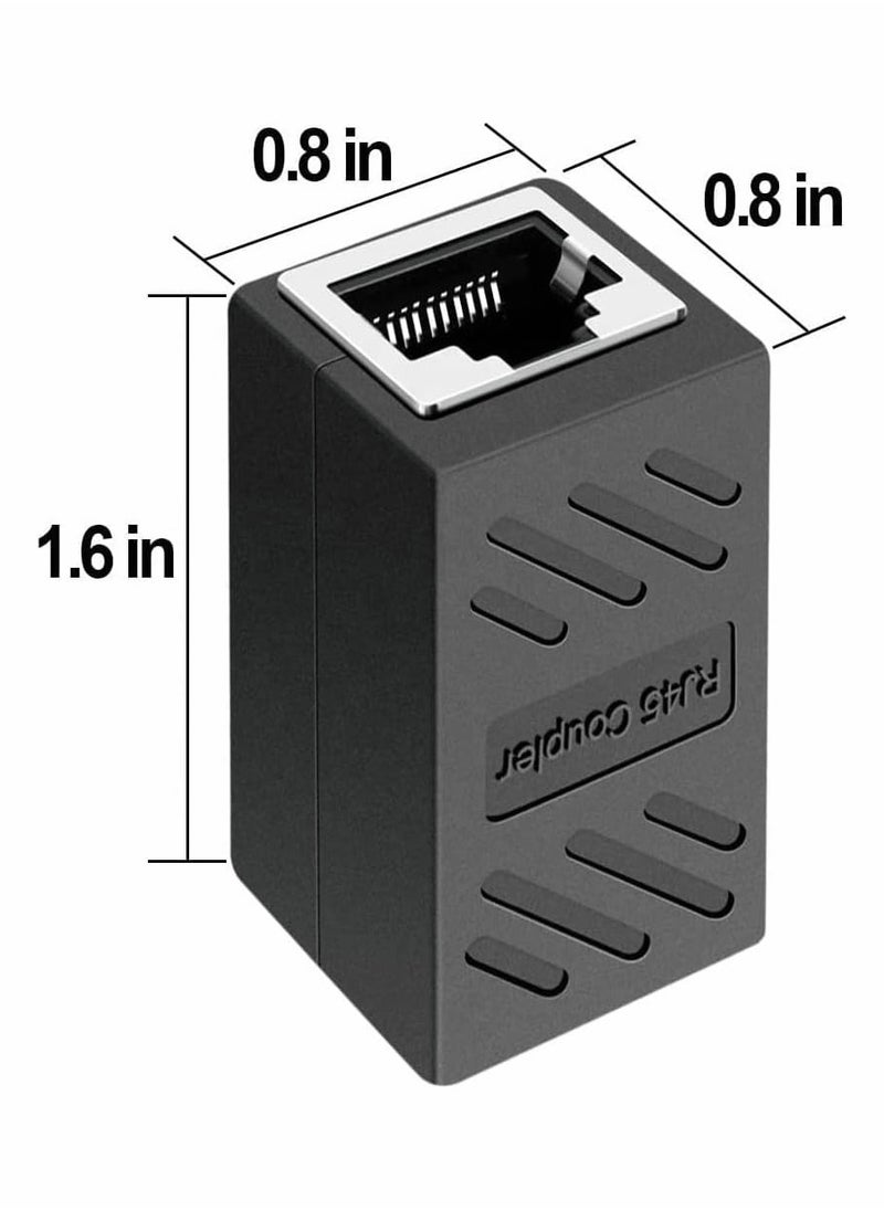 ماركة غير محددة - 6 قطعة محول شبكة RJ45 إيثرنت LAN أنثى إلى أنثى متوافق مع موصل محول إيثرنت Cat7 Cat6 Cat5e Cat5 لمفتاح جهاز التوجيه TV PC - Image 1