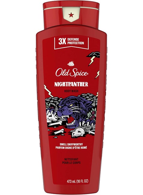 Old Spice Body Wash for Men Nightpanther Long Lasting Lather 473 Milliliters