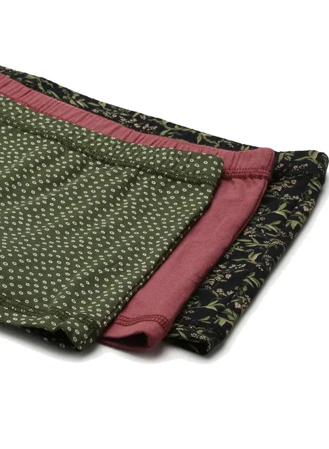 ليدينغ ليدي Leading Lady Pack of 3 - Printed Cotton Boyshorts
