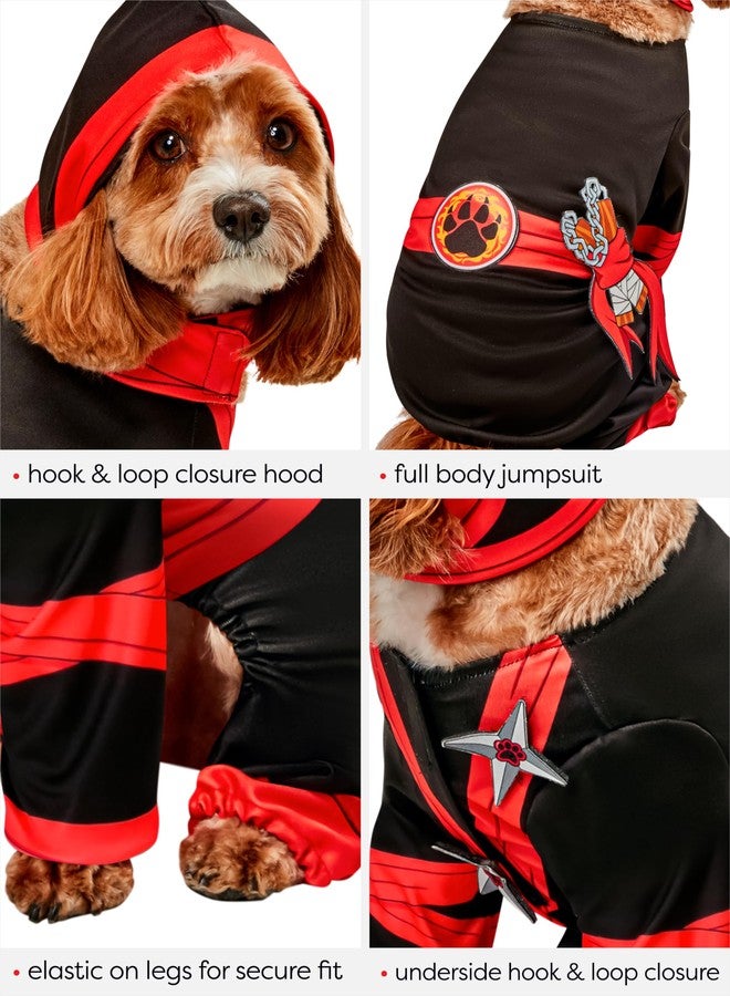 Rubies Ninja Pet Costume for Dogs or Cats, Medium - Image 2