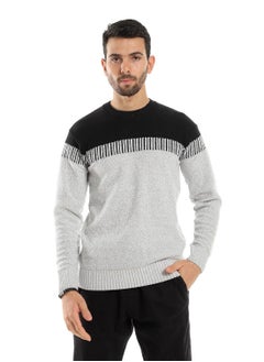 Caesar Wool Mens Pullover With Multi Design  - Image 1