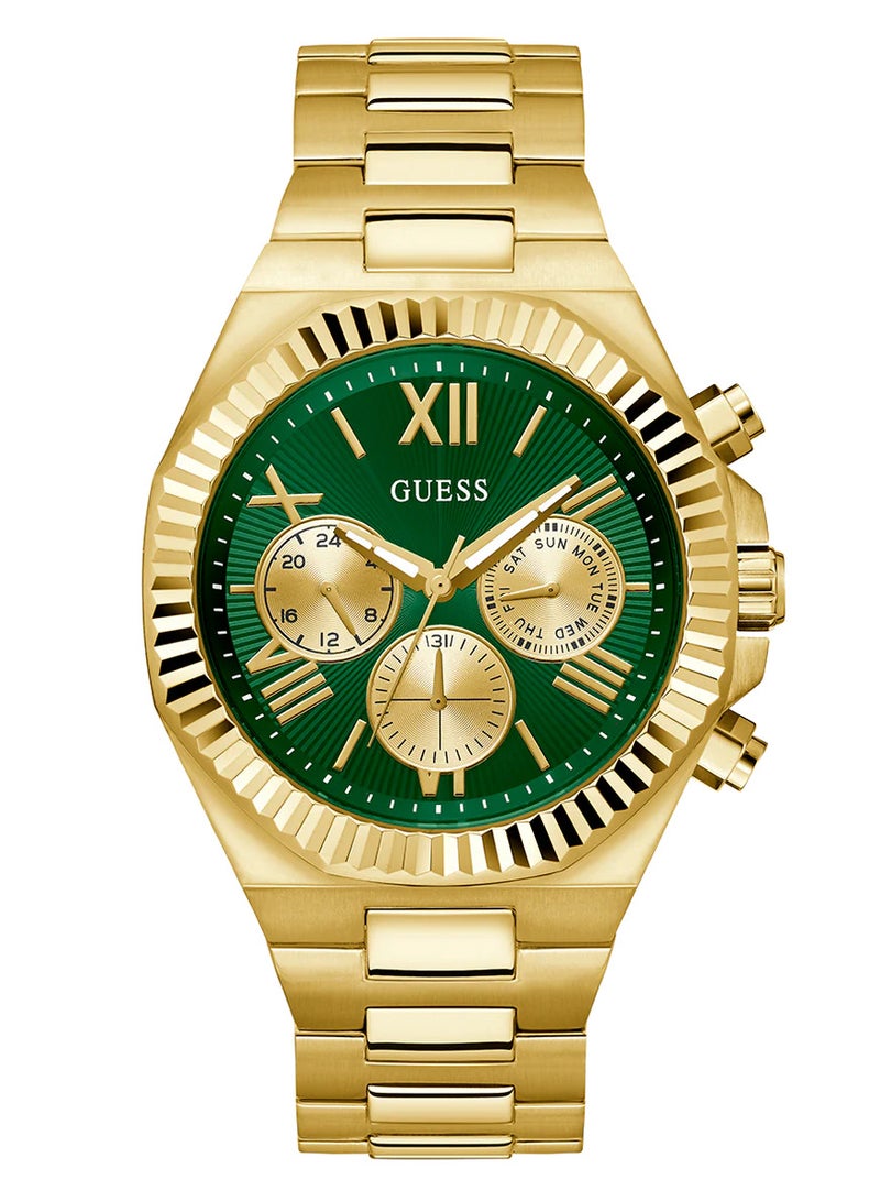 GUESS Mens Gold Tone Multi-function Watch - GW0703G2 - Image 1