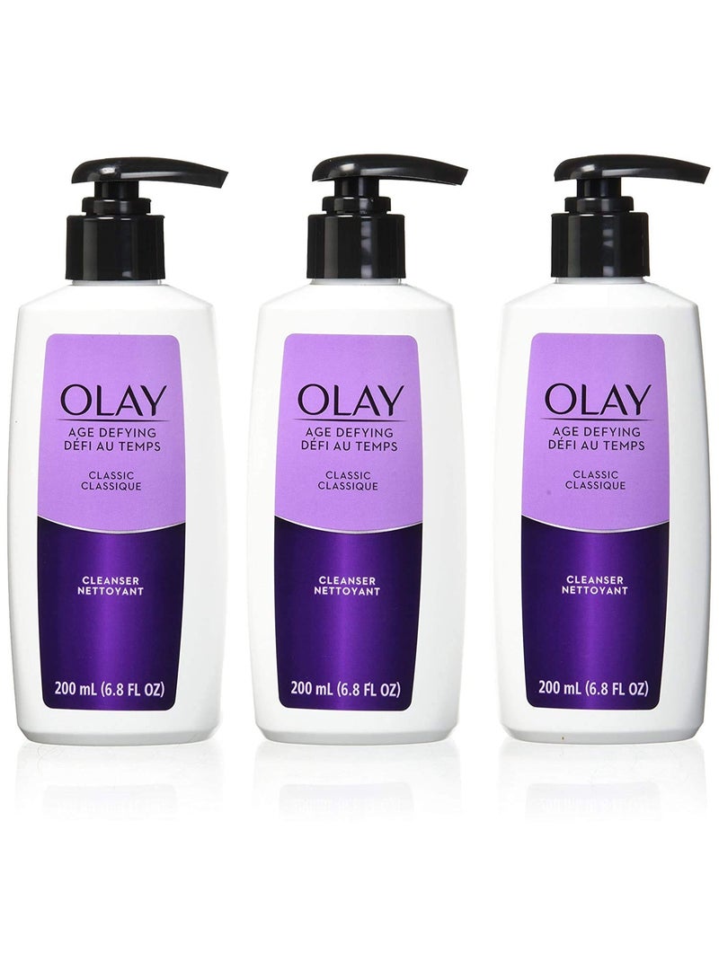 Olay Face Wash by Olay Age Defying Classic Facial Cleanser 6.8 Fl Oz (Pack of 3) - Image 1
