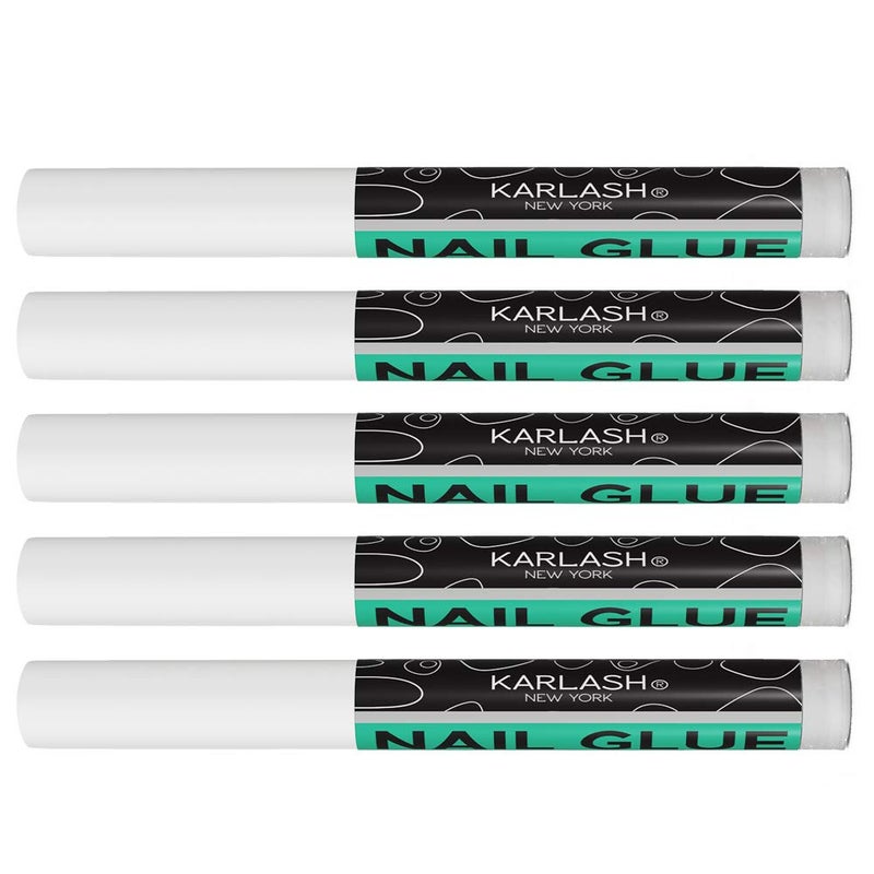 Karlash Nail Tip Glue Adhesive Bond for Acrylic Nails Tips Fake Nail Art 007 oz for Each Glue 5 PCS - Image 3