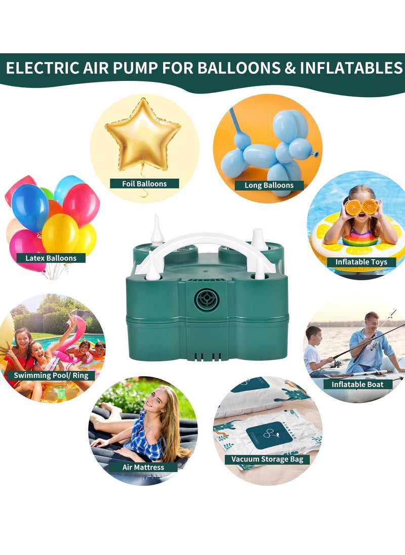 Gerenic - Electric Balloon Pump, 3-in-1 Air Pump for Inflatables and Balloons, Quick-Fill Inflator Deflator for Pool Floats Air Mattress Inflatables - Image 1
