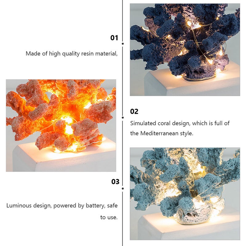 1pc Home Scene Layout Prop Artificial Coral Simulated Resin Coral Adornment - Image 4