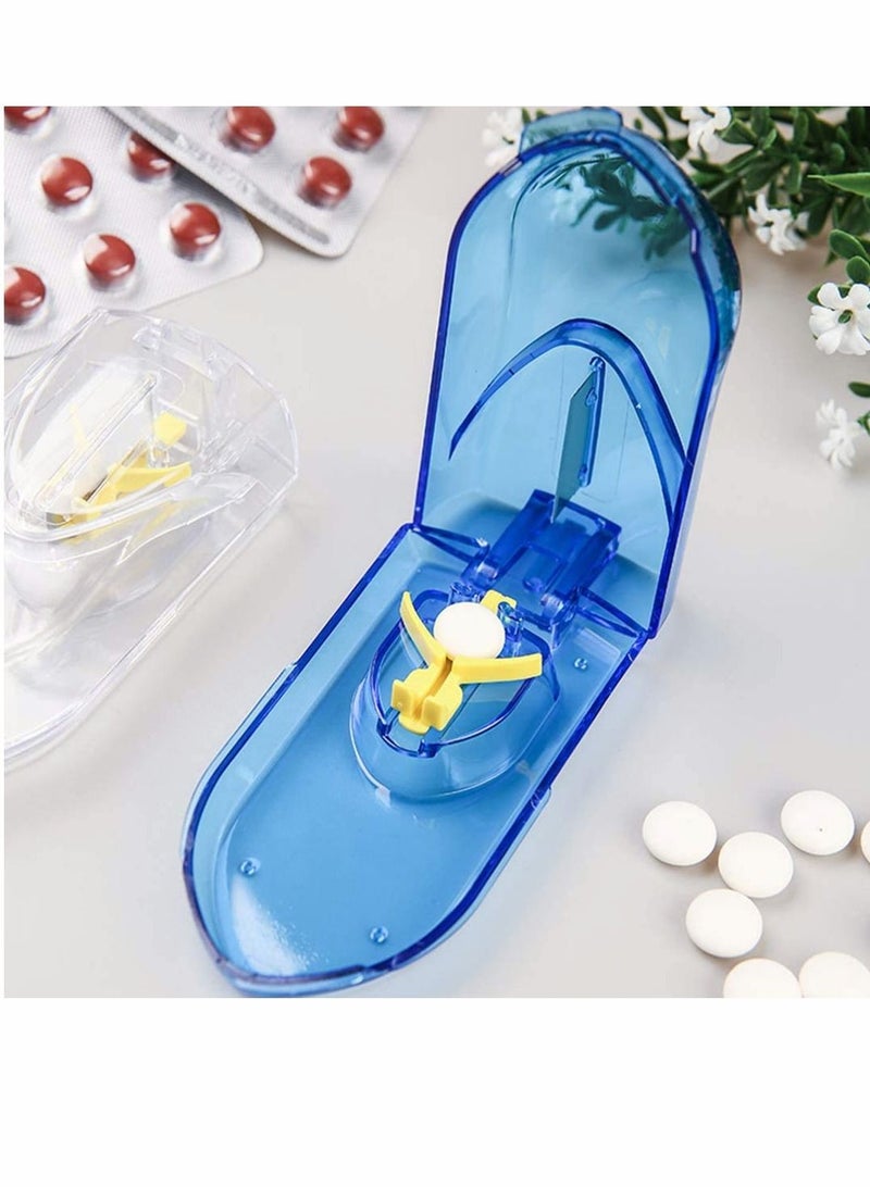 Cutter 2 Pack Splitter with Blade for Small s Large s Cut in Half Quarter for Tablet Vitamin Medicine Box Travel Cutter Splitter - Image 4