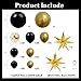 Jenlion Black and Gold Balloon Arch Kit with 2 Starburst Foil Balloons 154pcs 1812105in Confetti Garland for 2026 Graduation New Years Eve Birthday Retirement Party Decorations - Image 4
