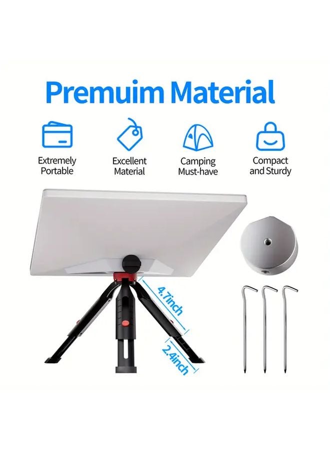 Starlink Mini Tripod Mount Pipe Adapter Aluminum Alloy Compact Portable Adjustable Height - Image 4