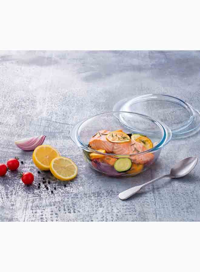 Pyrex Essentials Casserole Set Of 3 Round 3L(27x23cm)+2.1L(24x20cm)+1.3L(21x18cm) Clear - Image 5