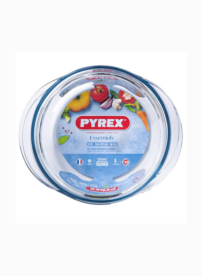 Pyrex Essentials Casserole Set Of 3 Round 3L(27x23cm)+2.1L(24x20cm)+1.3L(21x18cm) Clear - Image 4