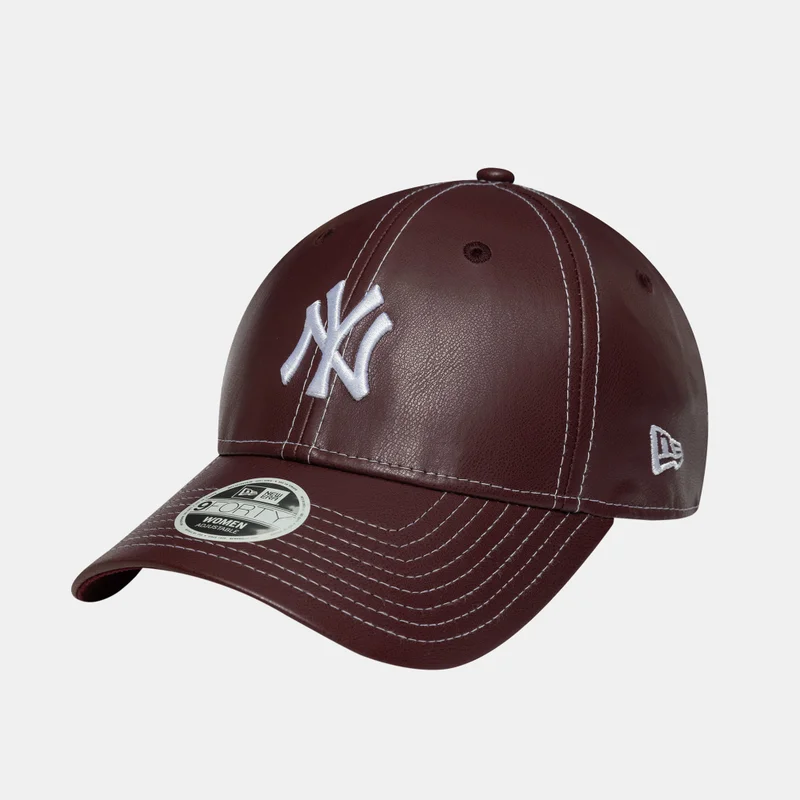 NEW ERA Red Women's MLB New York Yankees Topstitch 9FORTY Cap for Women | Best Price UAE