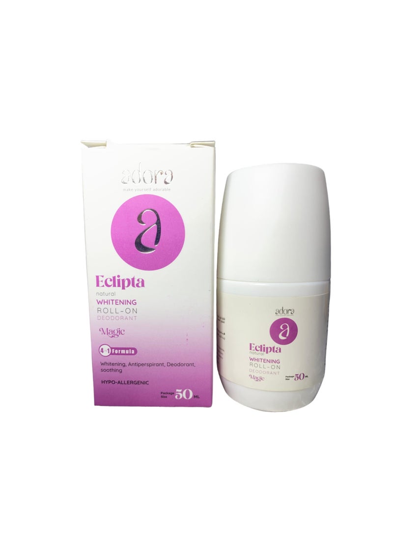 Adora Roll-On Deodorant helps remove sweat odor and lighten the skin. All of its ingredients are natural (Magic) - Image 1