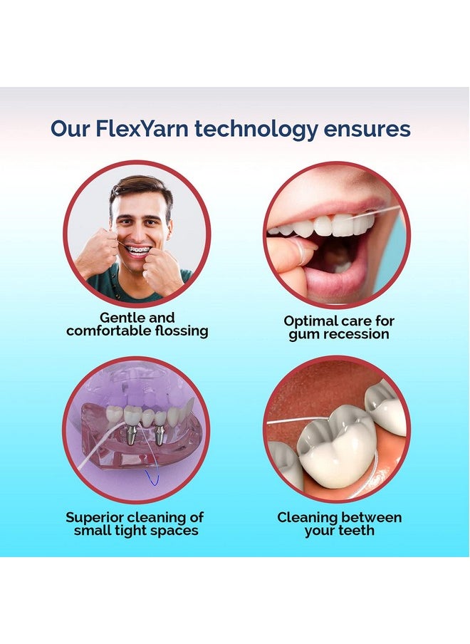 Proxysoft - Dental Floss For Bridges And Dental Implants For Optimal Oral Hygiene Floss Threaders For Bridges And Implants With Extrathick Proxy Brush Bridge And Implant Cleaners (30 Strands) By Proxysoft - Image 1