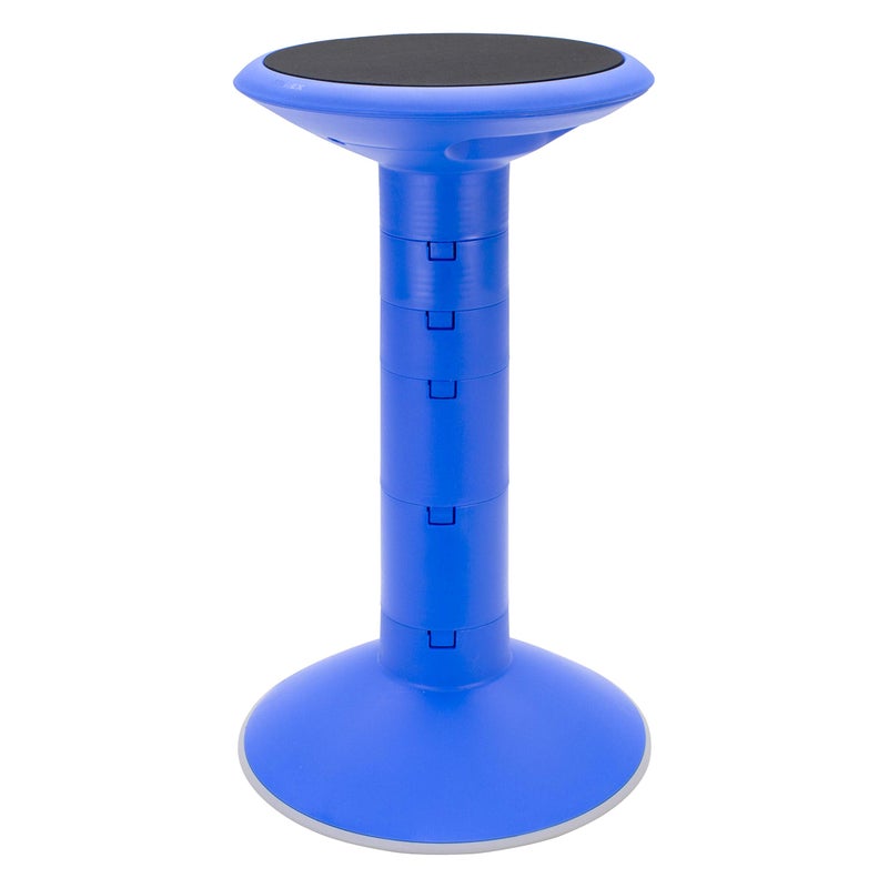 Storex Active Tilt Stool  Ergonomic Seating for Flexible Office Space and Standing Desks Adjustable 1224 Inch Height Blue 00321A01C
